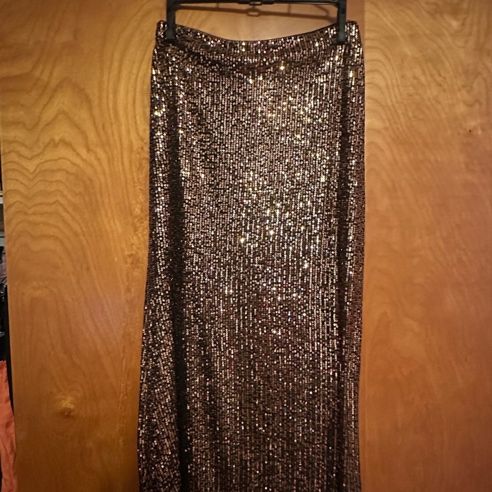 ✨Bronze and Gold✨ Sequin Maxi Skirt Cocktail